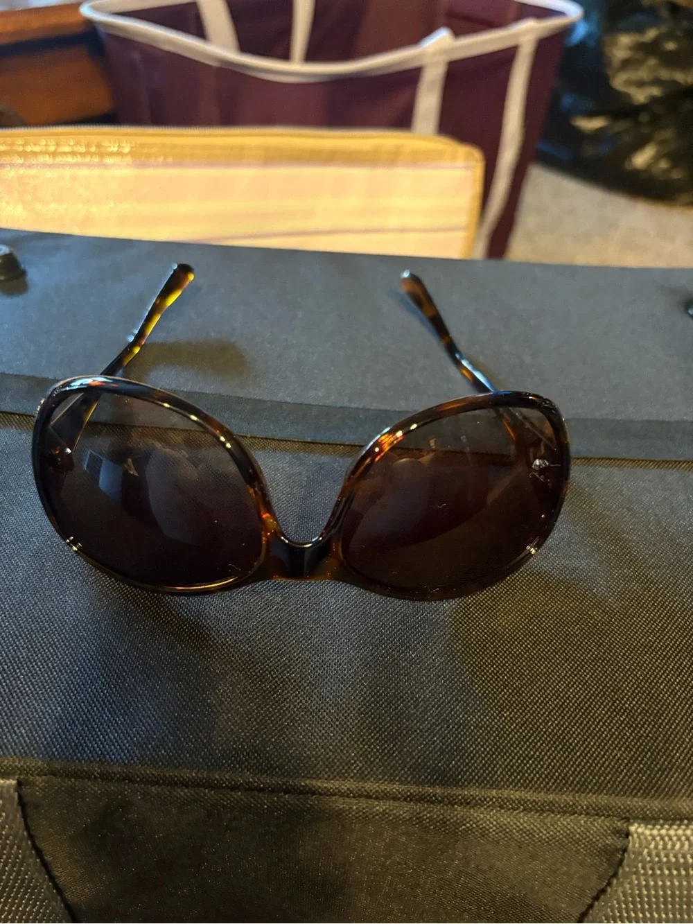 Joan Rivers Tortoiseshell Sunglasses with Brown Gradient Lenses